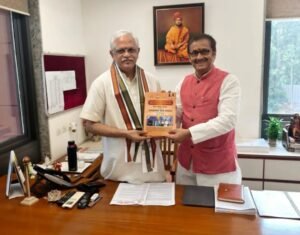 भाजपा कार्यालय में भाजपा के राष्ट्रीय महासचिव (संगठन) श्री बी.एल. संतोष से डॉ. विपिन कुमार की शिष्टाचार भेंट