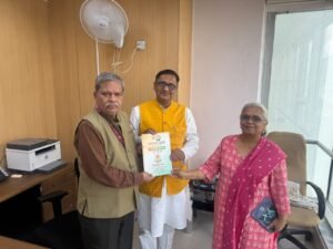 हिंदी एवं राजभाषा के विस्तार को लेकर नाबार्ड के वरिष्ठ अधिकारी से महत्वपूर्ण भेंट