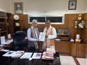 10,अक्टूबर,2026 काशी हिन्दू विश्वविद्यालय के माननीय कुलपति प्रो. अजीत कुमार चतुर्वेदी जी से विश्व हिन्दी परिषद के राष्ट्रीय महासचिव डॉ. विपिन कुमार जी ने शिष्टाचार भेंट की।